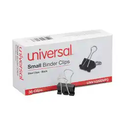 Walmart Universal UNV10200VP3 Binder Clip Value Pack - Small, Black/Silver (36/Pack) offer