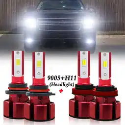 Walmart H11 9005 LED Headlight Bulbs for 2007-2013 Chevrolet Avalanche Low Beam/High Beam Lights offer