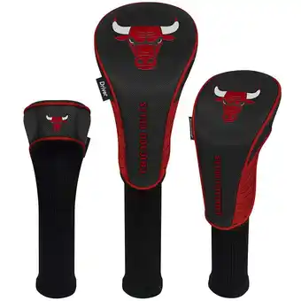 Walmart Chicago Bulls Driver Fairway Hybrid Set of Three Headcovers offer