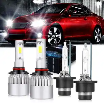 Walmart 9005 D4S Xenon bulbs for 2007-11 Lexus GS350 GS450H LS460 LED Headlights High Low Beam 4pc offer