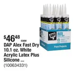 The Home Depot DAP Alex Fast Dry 10.1 oz. White Acrylic Latex Plus Silicone ... offer