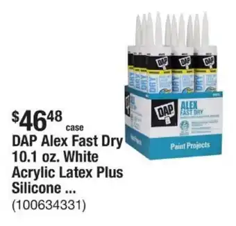 The Home Depot DAP Alex Fast Dry 10.1 oz. White Acrylic Latex Plus Silicone ... offer