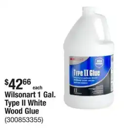 The Home Depot Wilsonart 1 Gal. Type II White Wood Glue offer