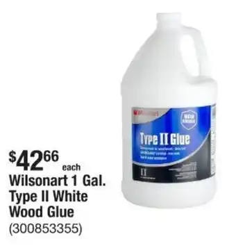 The Home Depot Wilsonart 1 Gal. Type II White Wood Glue offer