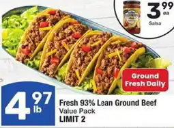 Albertsons Fresh 93% Lean Ground Beef offer