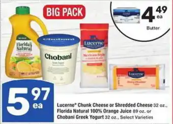 Albertsons Lucerne Chunk Cheese or Shredded Cheese offer