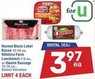 Albertsons Hormel Black Label Bacon offer