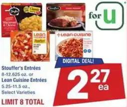 Albertsons Stouffer's Entrées or Lean Cuisine Entrées offer