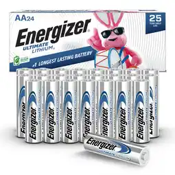 Walmart Energizer Ultimate Lithium AA Batteries (24 Pack), Double A Batteries offer