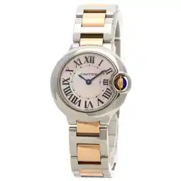 Walmart Pre-Owned Cartier W6920034 Ballon Bleu SM 28mm Watch Stainless Steel SSxK18PG Ladies (Good) offer