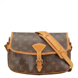 Walmart Pre-Owned Louis Vuitton Monogram Sologne Shoulder Bag M42250 Brown PVC Leather... (Good) offer