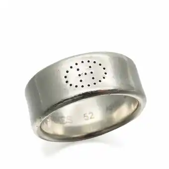 Walmart Pre-Owned Hermes Ring Evelyn 52 Silver 925 Approx. 7.9g #11.5 Punching Women's Men's... (Good) offer