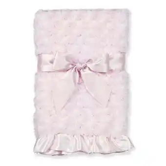 Walmart Bearington Baby Pink Swirly Snuggle Blanket, 28.5 X 28.5 offer