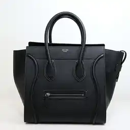 Walmart Pre-Owned CELINE Luggage Shopper 165213DRU.38NO Handbag Black (Good) offer