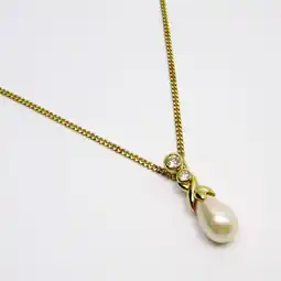 Walmart Pre-Owned Christian Dior necklace metal fake pearl gold women's t19552a (Good) offer