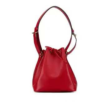 Walmart Pre-Owned Louis Vuitton Epi Petit Noe Shoulder Bag M44107 Castilian Red Leather... (Good) offer