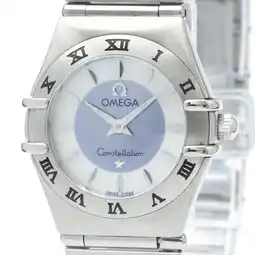 Walmart Pre-Owned Polished OMEGA Constellation MOP Dial Steel Quartz Ladies Watch 1562.84 BF571265 (Good) offer