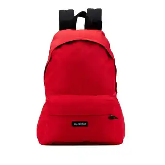 Walmart Pre-Owned Balenciaga Explorer Backpack 503221 Red Nylon Canvas Men's BALENCIAGA (Good) offer