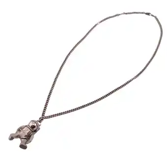 Walmart Pre-Owned LOUIS VUITTON OB0198 Collier Astro LV Galaxy Necklace Silver Unisex (Fair) offer