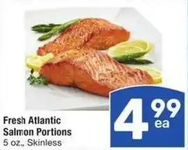 Albertsons Fresh Atlantic Salmon Portions offer