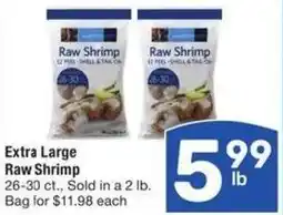 Albertsons Extra Large Raw Shrimp offer