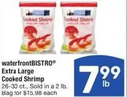 Albertsons waterfrontBISTRO Extra Large Cooked Shrimp offer