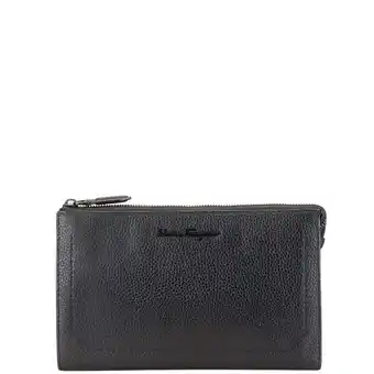 Walmart Pre-Owned Salvatore Ferragamo Clutch Bag Second 240859 Black Leather Women's (Good) offer