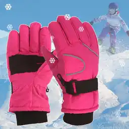 Walmart TUWABEII Girls' Winter Snow Ski Gloves Toddler Girls Boys Kids Windproof Children Warm offer