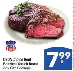 Albertsons USDA Choice Beef Boneless Chuck Roast offer