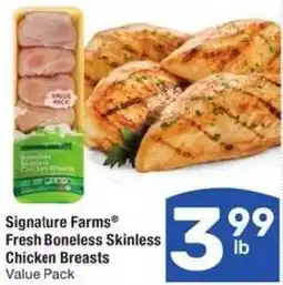 Albertsons Signature Farms Fresh Boneless Skinless Chicken Breasts offer