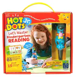 Walmart Educational Insights Hot Dots Let's Master Kindergarten Reading Workbook & Interactive Pen, Ages 5+ offer