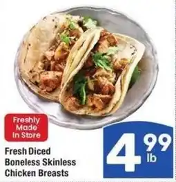 Albertsons Fresh Diced Boneless Skinless Chicken Breasts offer