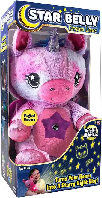 Walmart Ontel Night Light Projection Stuffed Animals & Plush Toys, Plush Pink offer