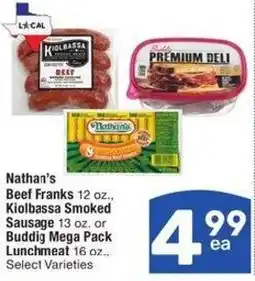 Albertsons Nathan's Beef Franks offer