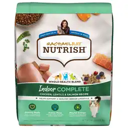 Walmart Rachael Ray Nutrish Indoor Complete Chicken, Lentils & Salmon Recipe Dry Cat Food, 14 lb. Bag offer