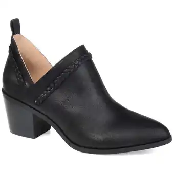 Walmart Journee Womens Sophie Pull On Stacked Heel Booties offer