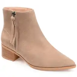 Walmart Journee Womens Sadiya Tru Comfort Foam Inside Zip Stacked Heel Booties offer