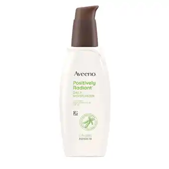 Walmart Aveeno Positively Radiant Daily Face Moisturizer Lotion with SPF 30, 2.3 oz offer