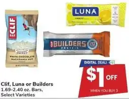 Albertsons Clif, Luna or Builders offer