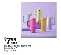 Michaels 20 oz. & 30 oz. Tumblers by Ashland offer