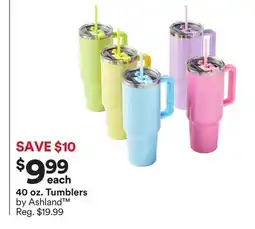 Michaels 40 oz. Tumblers by Ashland offer