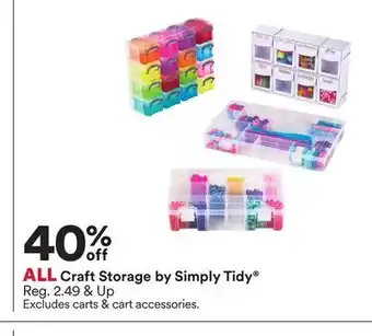 Michaels ALL Craft Storage by Simply Tidy offer