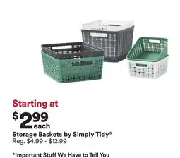 Michaels Storage Baskets by Simply Tidy offer