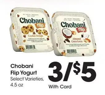 Ralphs Chobani Flip Yogurt offer