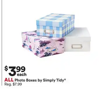 Michaels ALL Photo Boxes by Simply Tidy offer