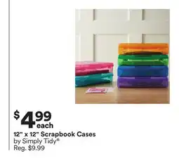 Michaels 12 x 12 Scrapbook Cases by Simply Tidy offer