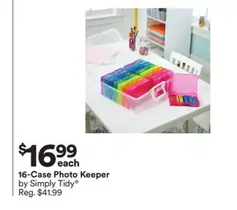 Michaels 16-Case Photo Keeper by Simply Tidy offer