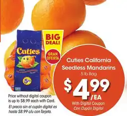 Ralphs Cuties California Seedless Mandarins offer