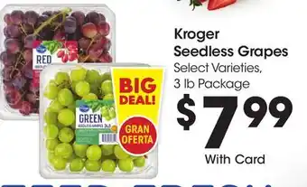 Ralphs Kroger Seedless Grapes offer