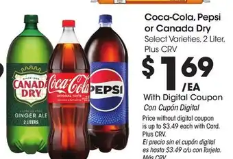 Ralphs Coca-Cola, Pepsi or Canada Dry offer